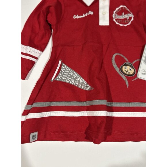 NEW Ohio State Buckeyes Colosseum Cheer Dress infant Girls 6-12m - Picture 3 of 9